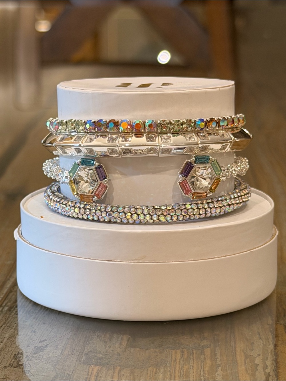 Bomb Party Bracelets! Personally Curated Iridescent Bracelet Stack!